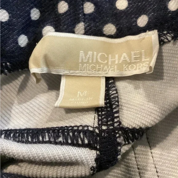 Michael Kors blue with white polka dot pants. - Picture 5 of 8